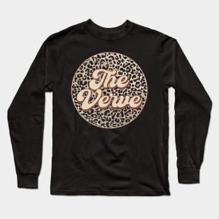 Retro Music Verve Personalized Name Circle Birthday Long Sleeve T-Shirt